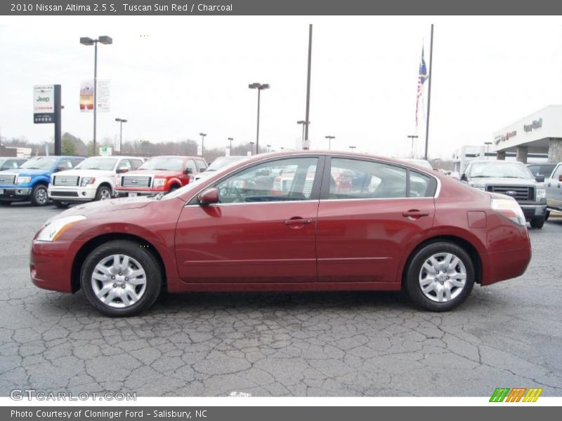 Tuscan Sun Red / Charcoal 2010 Nissan Altima 2.5 S