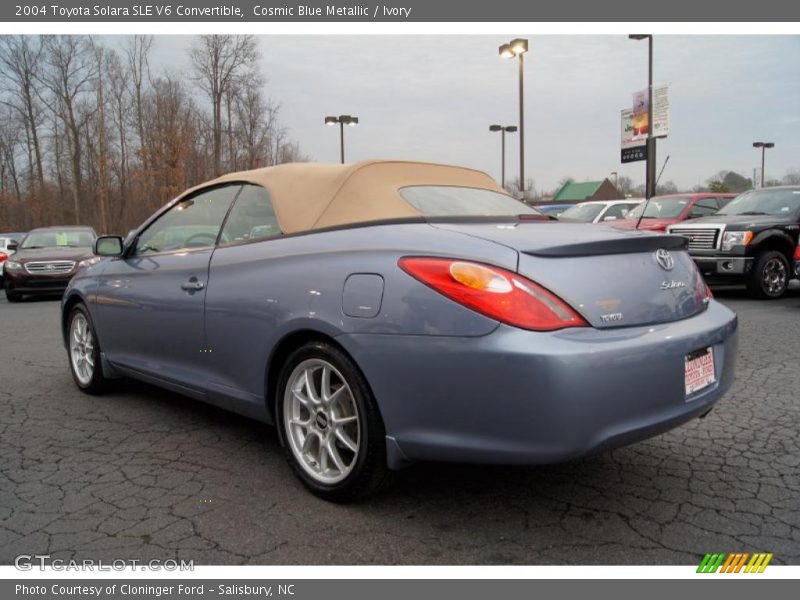 Cosmic Blue Metallic / Ivory 2004 Toyota Solara SLE V6 Convertible
