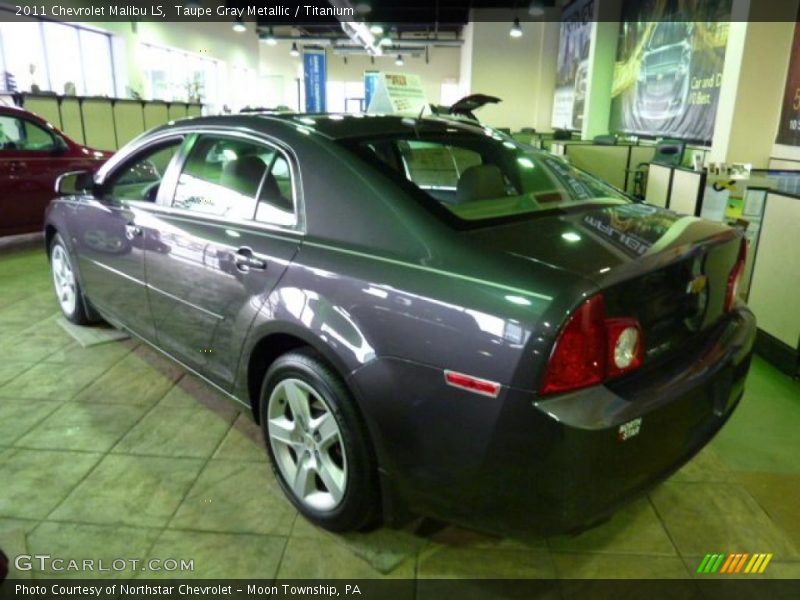 Taupe Gray Metallic / Titanium 2011 Chevrolet Malibu LS