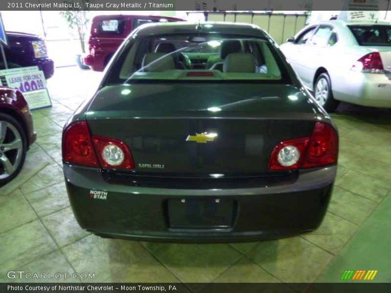 Taupe Gray Metallic / Titanium 2011 Chevrolet Malibu LS