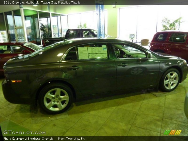 Taupe Gray Metallic / Titanium 2011 Chevrolet Malibu LS