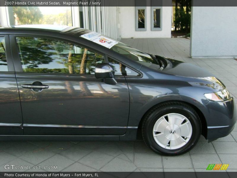 Magnetic Pearl / Ivory 2007 Honda Civic Hybrid Sedan