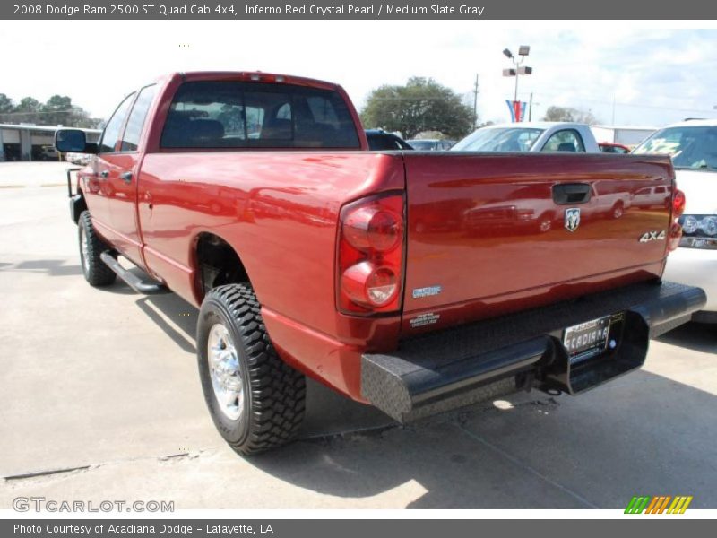 Inferno Red Crystal Pearl / Medium Slate Gray 2008 Dodge Ram 2500 ST Quad Cab 4x4