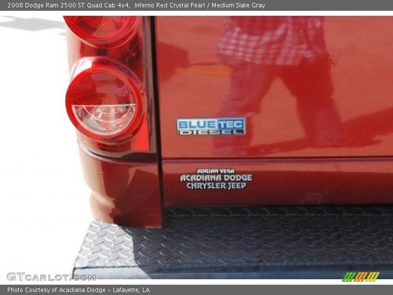 Inferno Red Crystal Pearl / Medium Slate Gray 2008 Dodge Ram 2500 ST Quad Cab 4x4