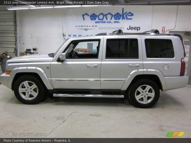 Bright Silver Metallic / Dark Slate Gray 2010 Jeep Commander Limited 4x4