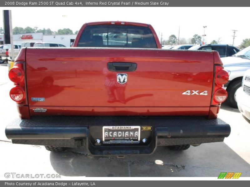 Inferno Red Crystal Pearl / Medium Slate Gray 2008 Dodge Ram 2500 ST Quad Cab 4x4
