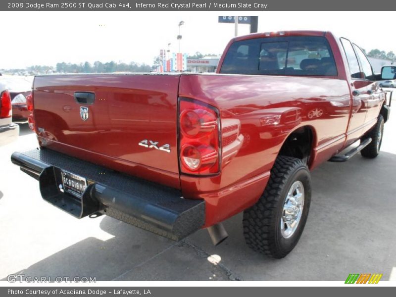 Inferno Red Crystal Pearl / Medium Slate Gray 2008 Dodge Ram 2500 ST Quad Cab 4x4
