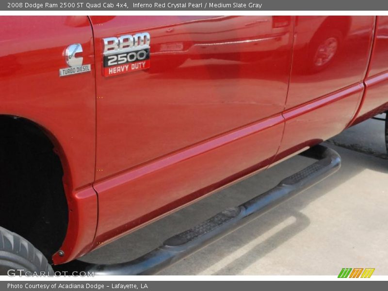 Inferno Red Crystal Pearl / Medium Slate Gray 2008 Dodge Ram 2500 ST Quad Cab 4x4