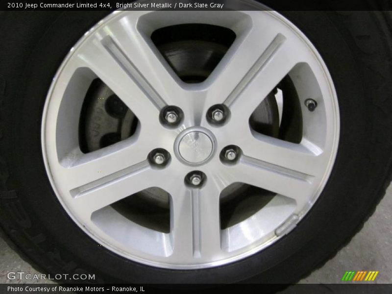 Bright Silver Metallic / Dark Slate Gray 2010 Jeep Commander Limited 4x4