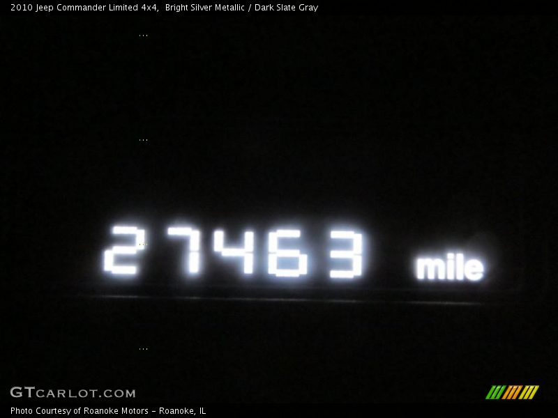 Bright Silver Metallic / Dark Slate Gray 2010 Jeep Commander Limited 4x4