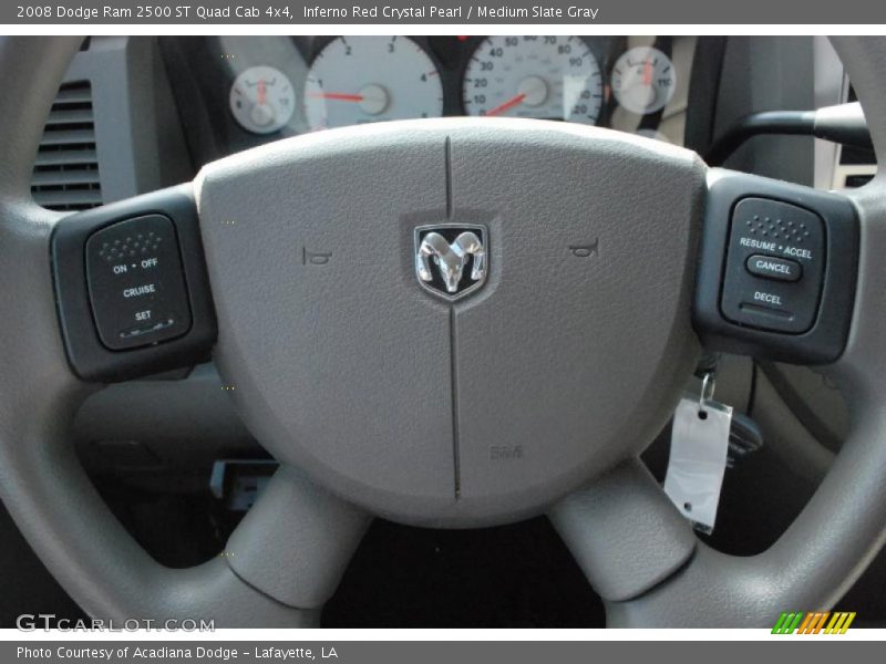 Inferno Red Crystal Pearl / Medium Slate Gray 2008 Dodge Ram 2500 ST Quad Cab 4x4