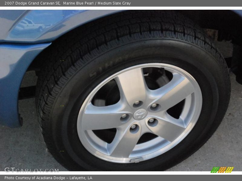 Marine Blue Pearl / Medium Slate Gray 2007 Dodge Grand Caravan SE