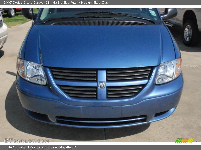 Marine Blue Pearl / Medium Slate Gray 2007 Dodge Grand Caravan SE