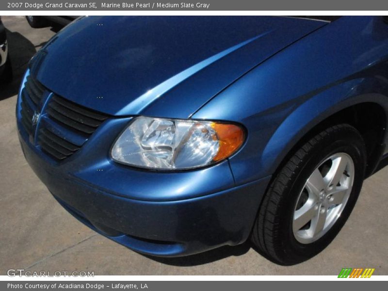 Marine Blue Pearl / Medium Slate Gray 2007 Dodge Grand Caravan SE
