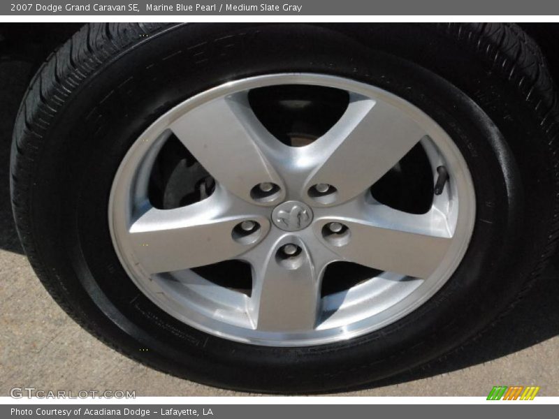 Marine Blue Pearl / Medium Slate Gray 2007 Dodge Grand Caravan SE