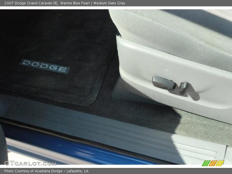 Marine Blue Pearl / Medium Slate Gray 2007 Dodge Grand Caravan SE