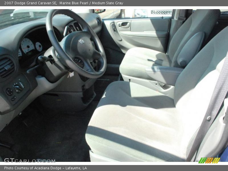 Marine Blue Pearl / Medium Slate Gray 2007 Dodge Grand Caravan SE