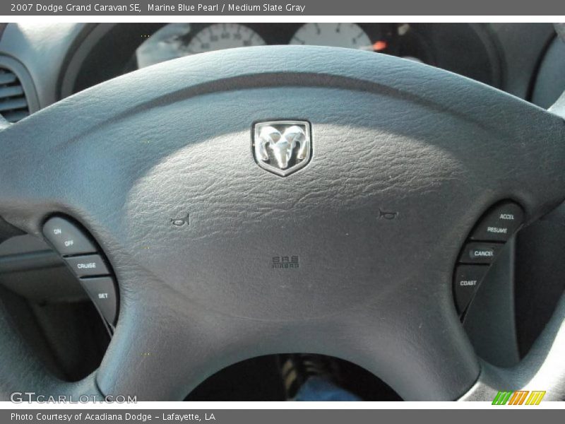 Marine Blue Pearl / Medium Slate Gray 2007 Dodge Grand Caravan SE