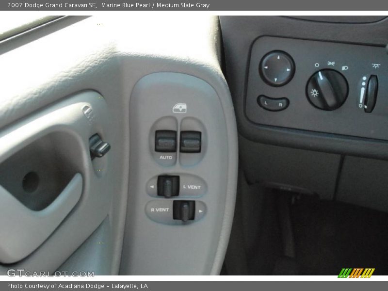 Marine Blue Pearl / Medium Slate Gray 2007 Dodge Grand Caravan SE
