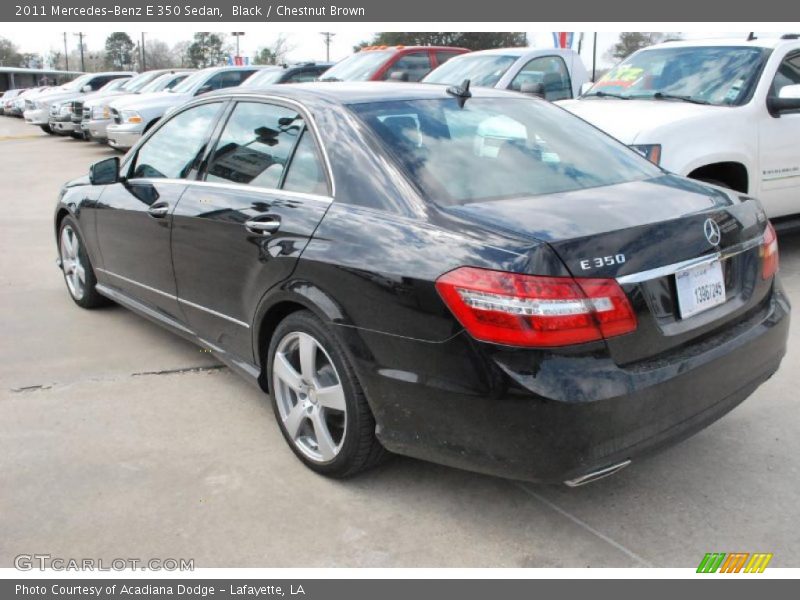 Black / Chestnut Brown 2011 Mercedes-Benz E 350 Sedan