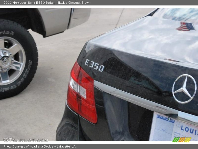 Black / Chestnut Brown 2011 Mercedes-Benz E 350 Sedan