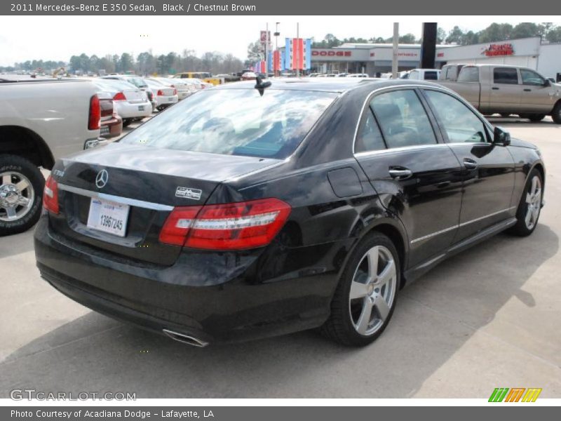 Black / Chestnut Brown 2011 Mercedes-Benz E 350 Sedan