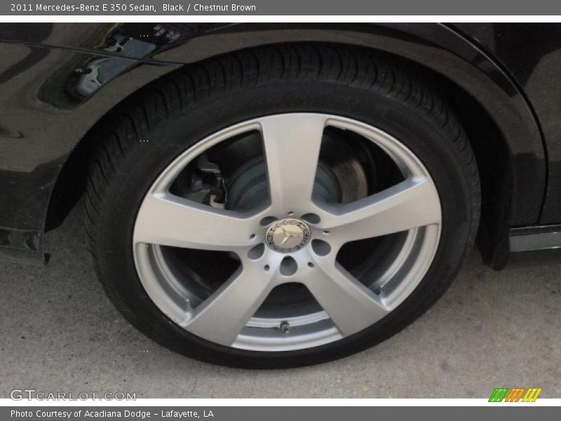 Black / Chestnut Brown 2011 Mercedes-Benz E 350 Sedan