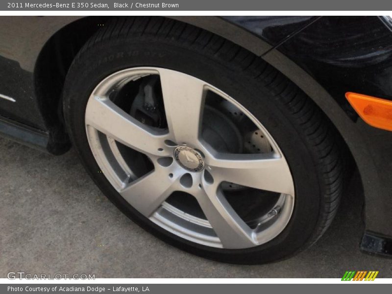 Black / Chestnut Brown 2011 Mercedes-Benz E 350 Sedan