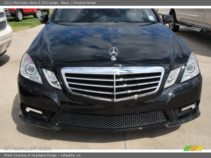 Black / Chestnut Brown 2011 Mercedes-Benz E 350 Sedan