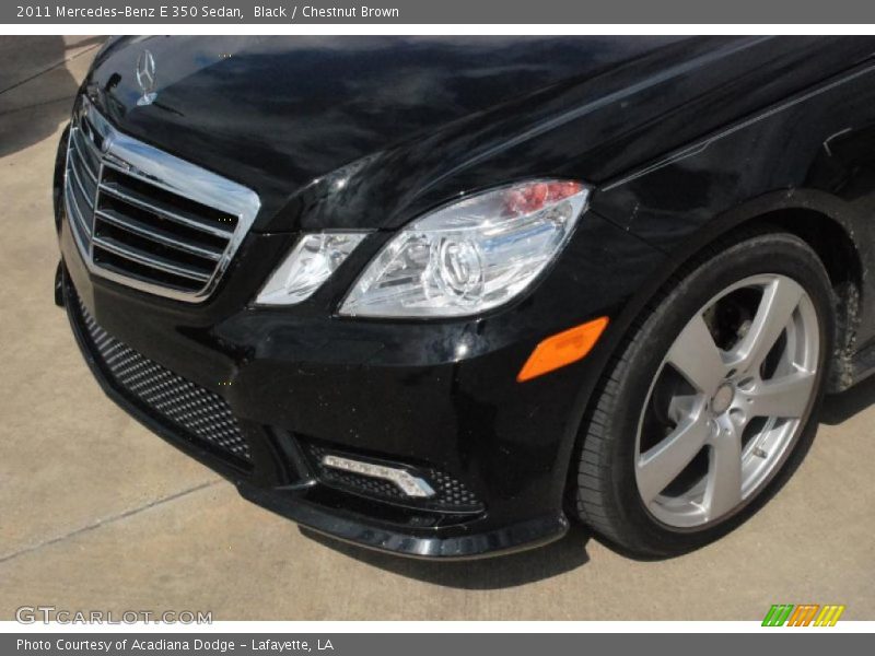 Black / Chestnut Brown 2011 Mercedes-Benz E 350 Sedan