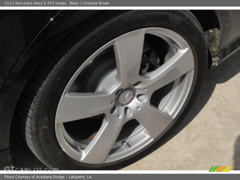 Black / Chestnut Brown 2011 Mercedes-Benz E 350 Sedan