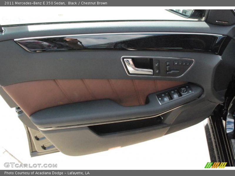 Black / Chestnut Brown 2011 Mercedes-Benz E 350 Sedan
