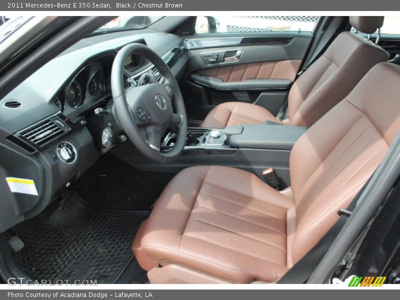 Black / Chestnut Brown 2011 Mercedes-Benz E 350 Sedan