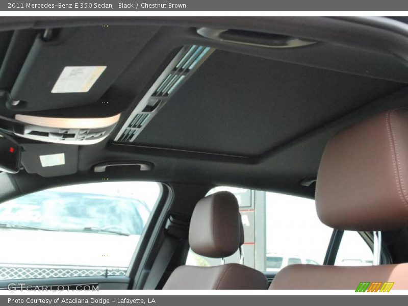 Black / Chestnut Brown 2011 Mercedes-Benz E 350 Sedan
