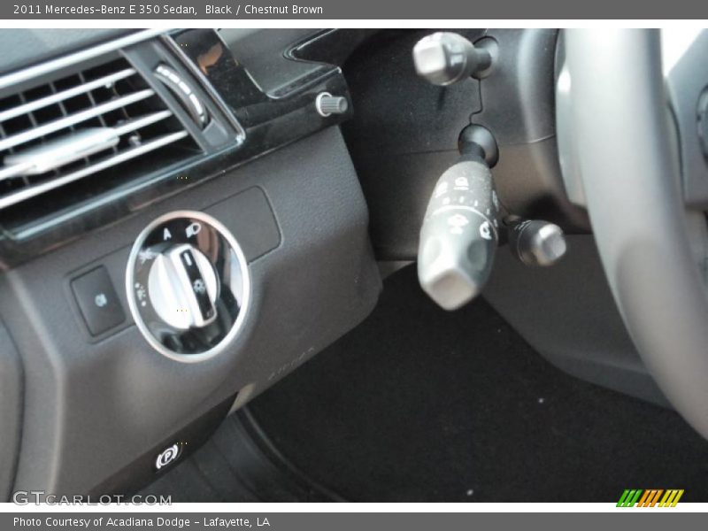Black / Chestnut Brown 2011 Mercedes-Benz E 350 Sedan