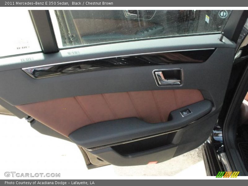 Black / Chestnut Brown 2011 Mercedes-Benz E 350 Sedan