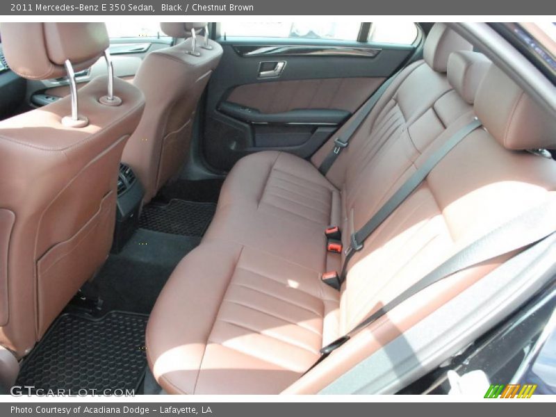 Black / Chestnut Brown 2011 Mercedes-Benz E 350 Sedan