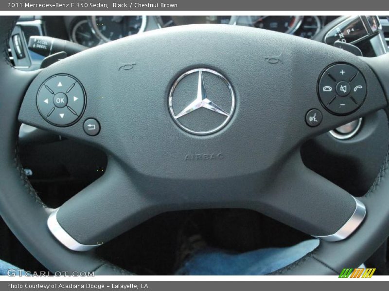 Black / Chestnut Brown 2011 Mercedes-Benz E 350 Sedan