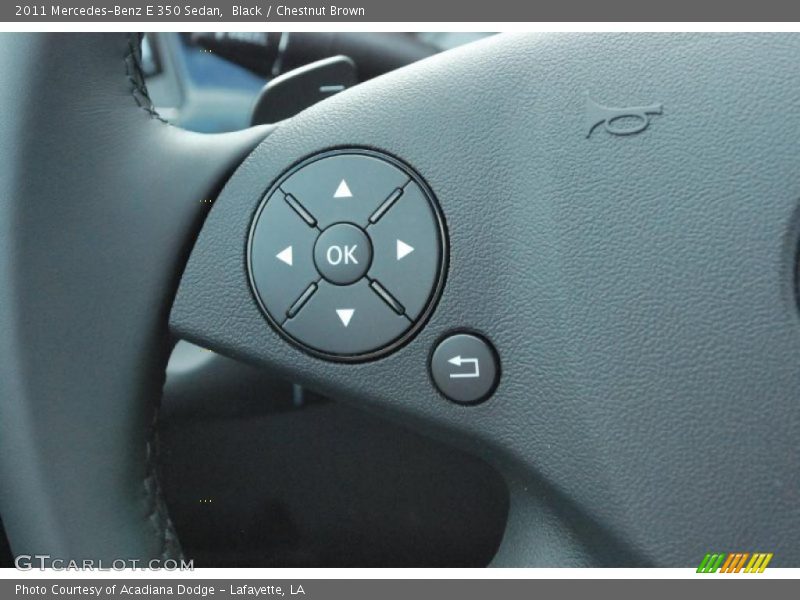 Black / Chestnut Brown 2011 Mercedes-Benz E 350 Sedan