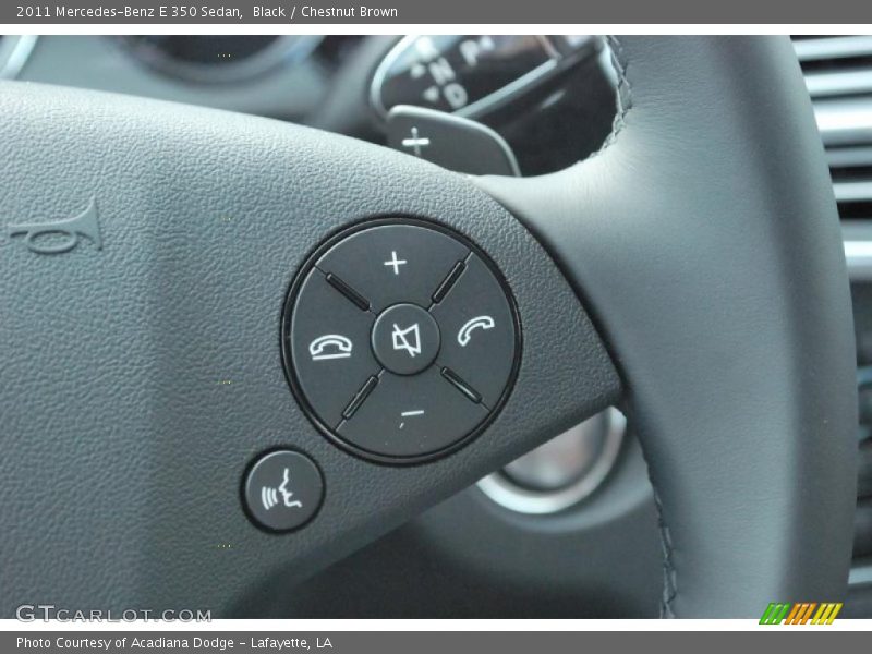 Black / Chestnut Brown 2011 Mercedes-Benz E 350 Sedan