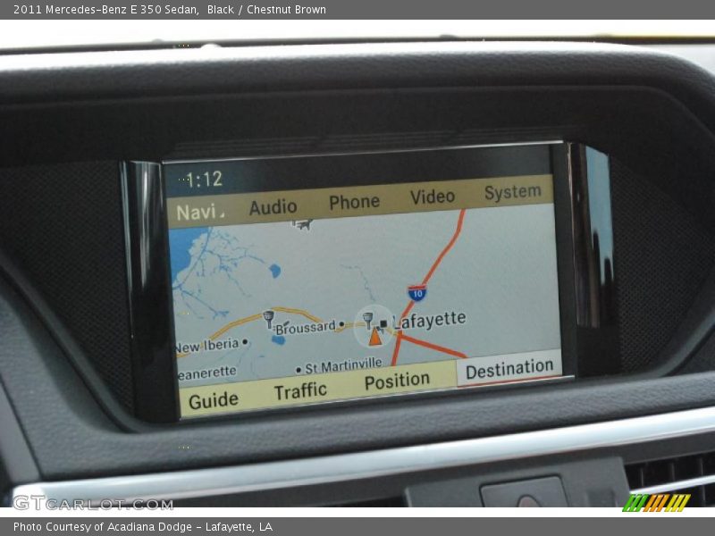 Black / Chestnut Brown 2011 Mercedes-Benz E 350 Sedan