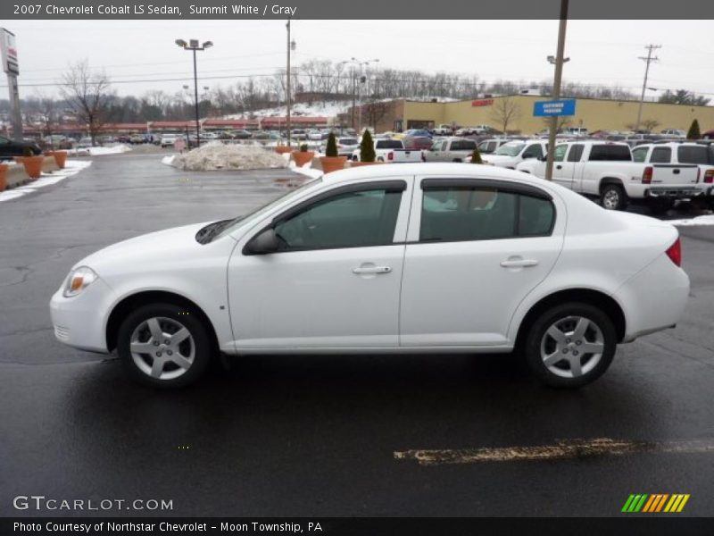 Summit White / Gray 2007 Chevrolet Cobalt LS Sedan