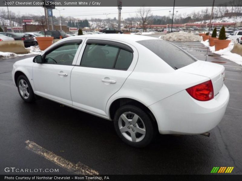 Summit White / Gray 2007 Chevrolet Cobalt LS Sedan