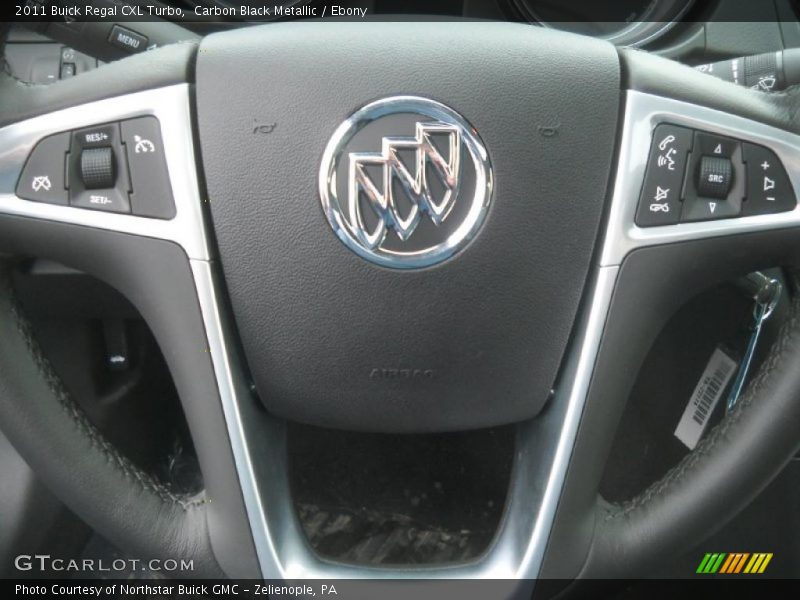 Carbon Black Metallic / Ebony 2011 Buick Regal CXL Turbo
