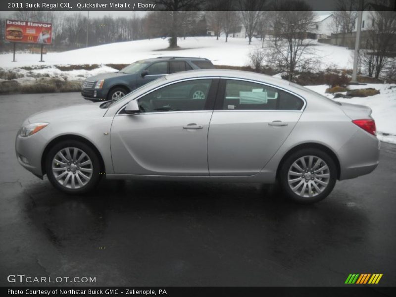 Quicksilver Metallic / Ebony 2011 Buick Regal CXL
