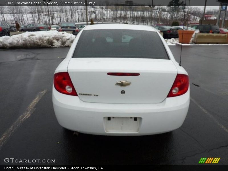 Summit White / Gray 2007 Chevrolet Cobalt LS Sedan