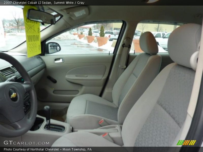Summit White / Gray 2007 Chevrolet Cobalt LS Sedan