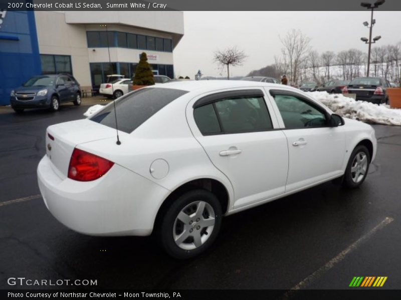 Summit White / Gray 2007 Chevrolet Cobalt LS Sedan