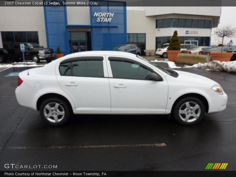 Summit White / Gray 2007 Chevrolet Cobalt LS Sedan