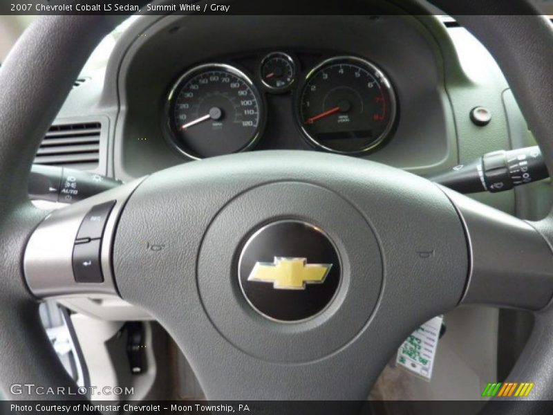 Summit White / Gray 2007 Chevrolet Cobalt LS Sedan